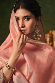 Premium Bemberg Jacquard Embroidery Patti Salwar Kameez